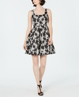taylor floral fit and flare dress