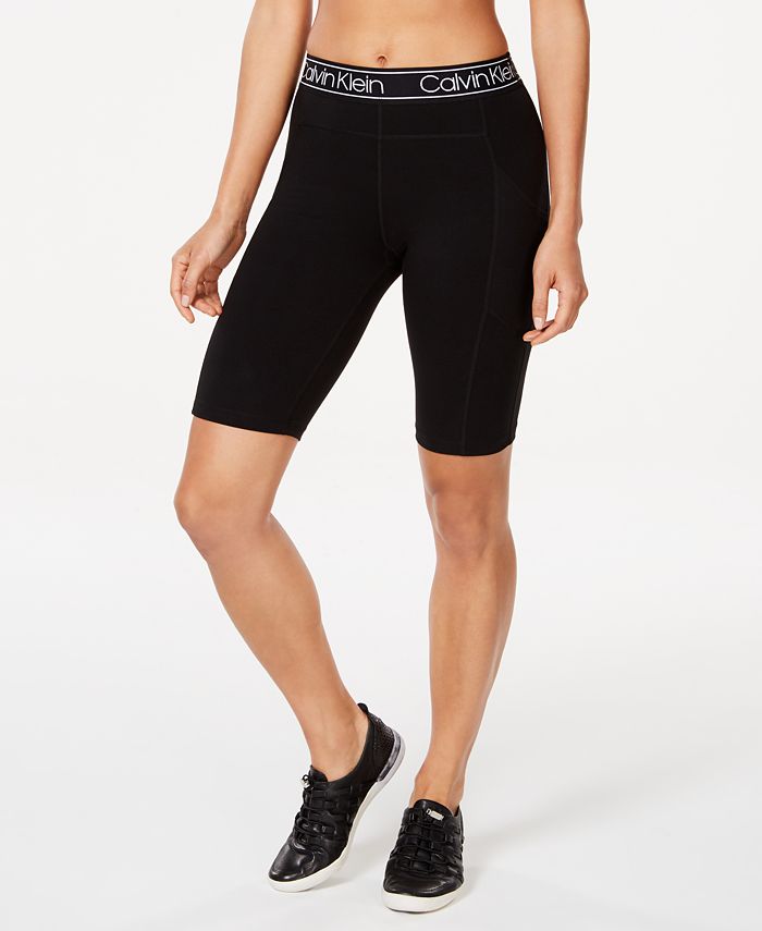 Calvin Klein Logo Bike Shorts & Reviews - Shorts - Women - Macy's