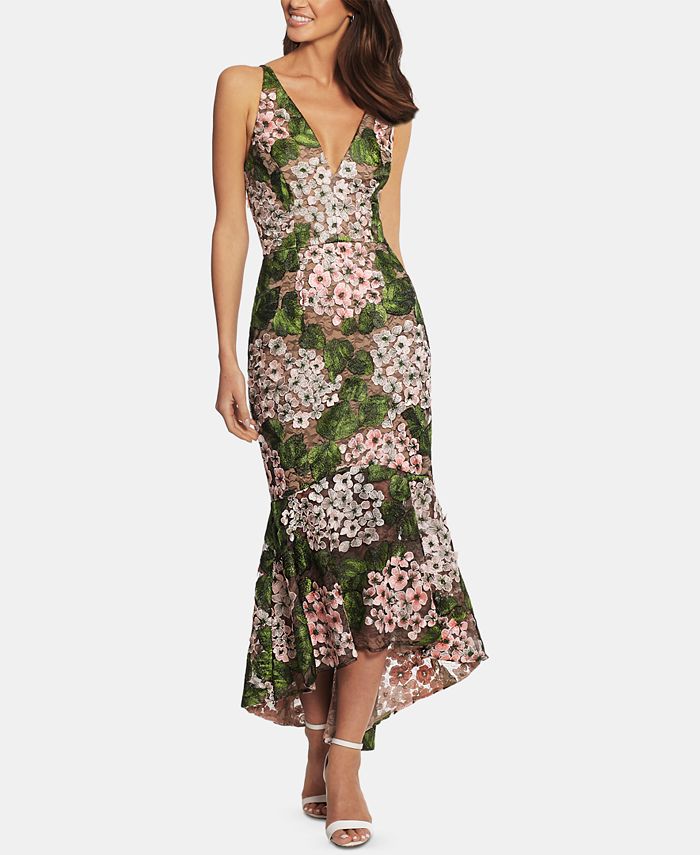 xscape floral lace gown