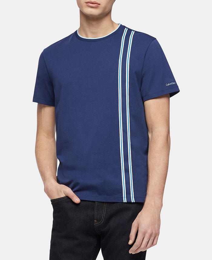 Calvin Klein Men's Vertical Stripe T-Shirt - Macy's