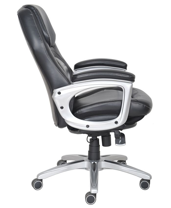 Serta - Wellness Executive Leather Office Chair, Quick Ship