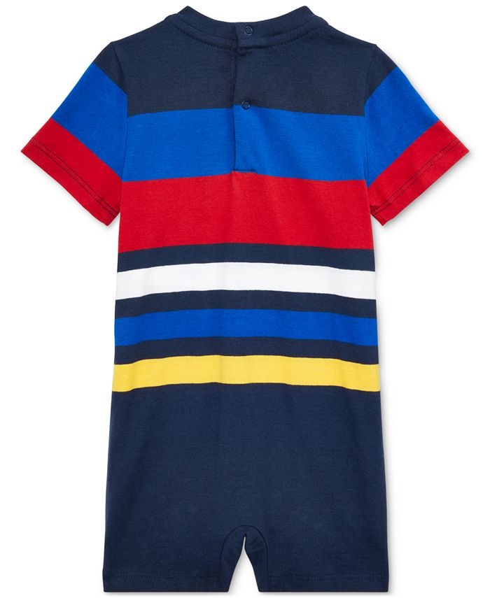 Polo Ralph Lauren Baby Boys Striped Cotton Shortall Macy's