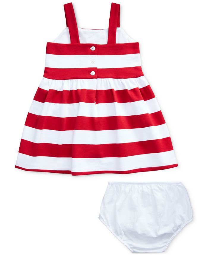 Polo Ralph Lauren Baby Girls Striped Dress - Macy's