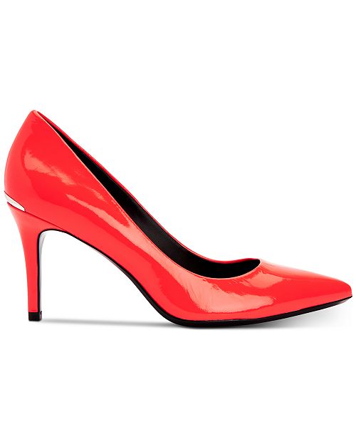 Calvin Klein Women's Gayle Pointed-Toe Pumps & Reviews - Pumps - Shoes ...