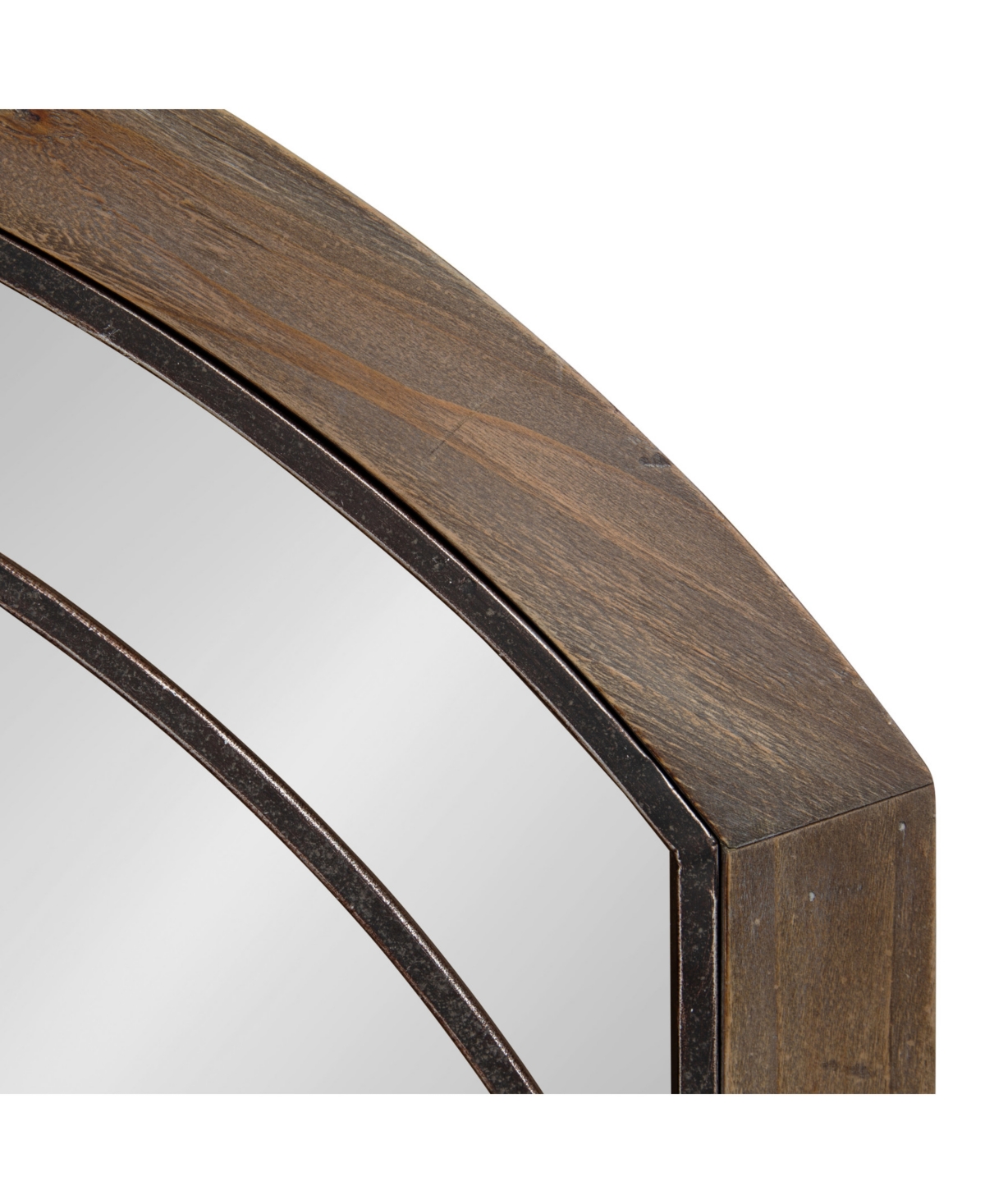 Kate and Laurel Haldron Wood Arch Mirror - Bro