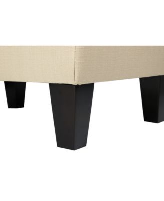 MJL Furniture Designs Brooklyn Square Upholstered Storage Ottoman
