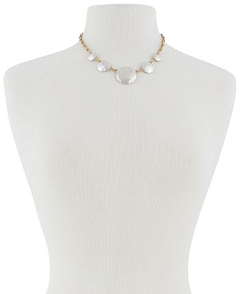 Lucky Brand - Two-Tone Coin Collar Necklace