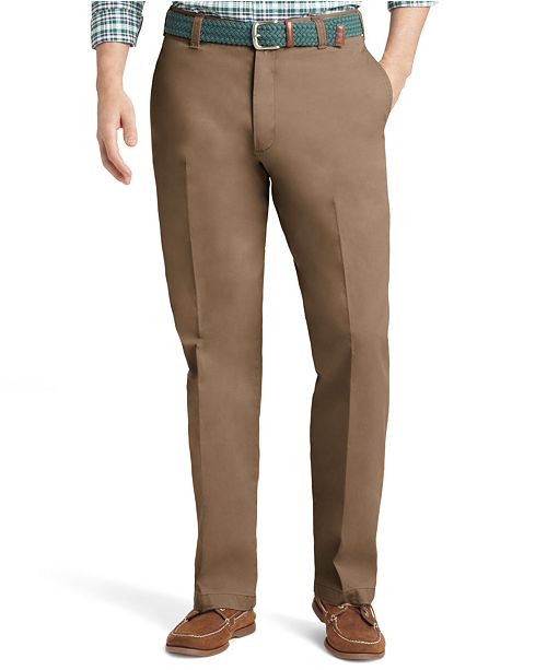 IZOD Men's Saltwater ClassicFit Flat Front Chino Pants & Reviews