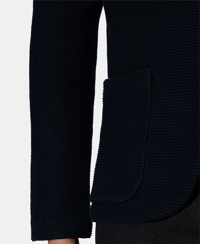 A|X Armani Exchange Men's Slim-Fit Navy Knit Blazer - Macy's