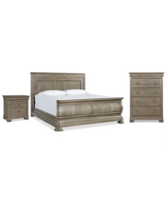 Reprise Driftwood Bedroom Furniture, 3-Pc. Set (Queen Bed, Nightstand & Chest) 