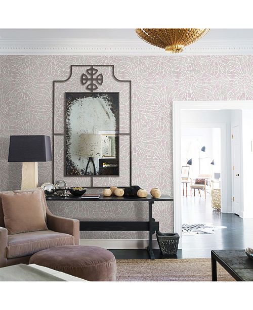 Brewster Home Fashions Daydream Abstract Floral Wallpaper 396 X