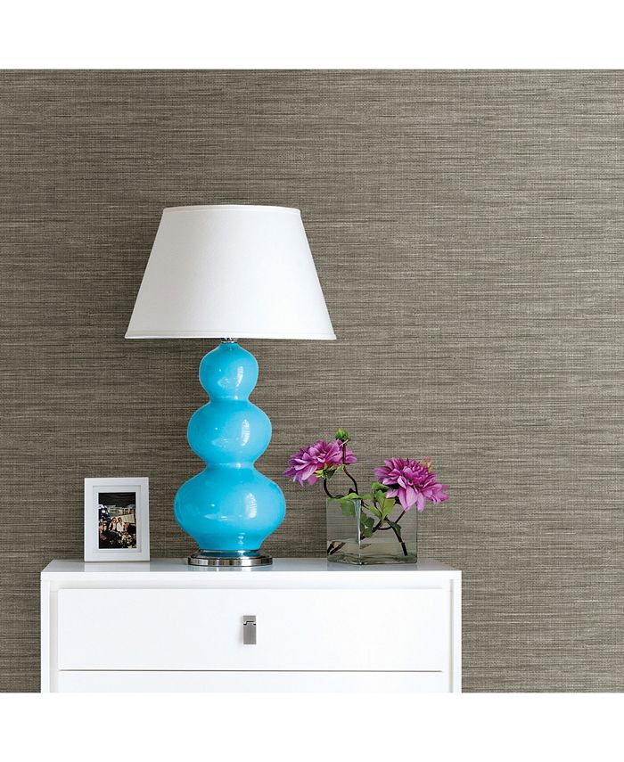 Brewster Home Fashions Exhale Faux Grasscloth Wallpaper - 396