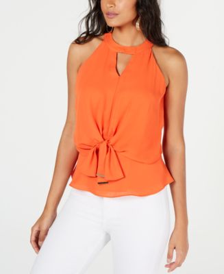 Thalia Sodi Tie-Front Halter Top, Created for Macy's & Reviews - Tops ...