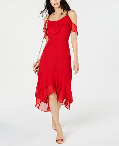 Inc International Concepts Inc Solid Cold Shoulder Midi Dress Created For Macy S Reviews Dresses Women Macy S