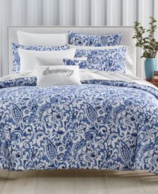 Textured Paisley 300-Thread Count 3-Pc. Full/Queen Comforter Set, Created for Macy's