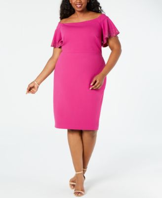 calvin klein plus size dresses at macys