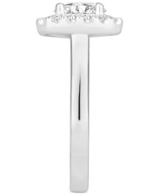 Diamond Oval Halo Engagement Ring (1 ct. t.w.) in 14k White, Yellow or Rose Gold