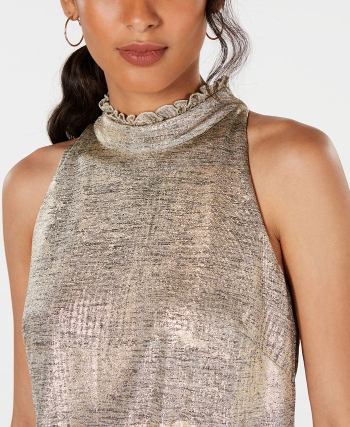 Vince Camuto Metallic Jumpsuit - Macy's