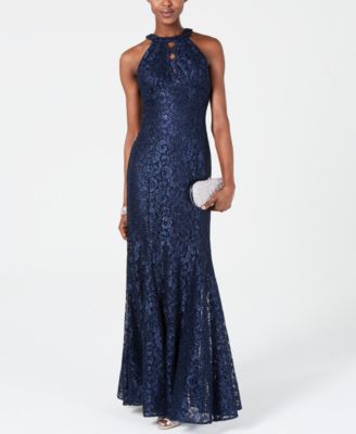 nightway navy blue dress