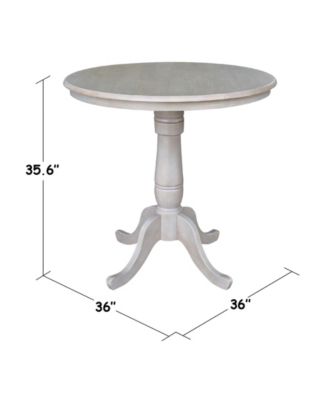36" Round Top Pedestal Table - 34.9"H