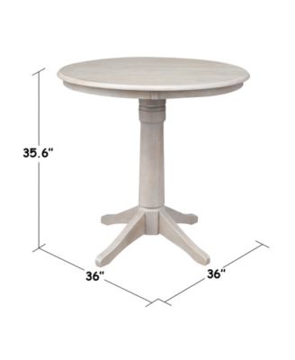 36" Round Top Pedestal Table - 34.9"H