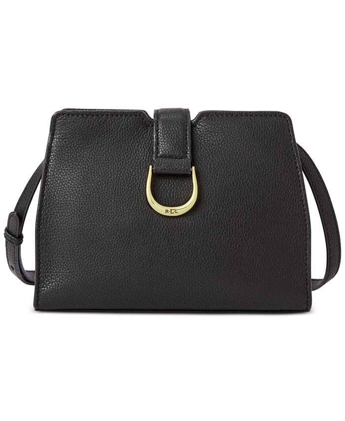 Lauren ralph lauren kenton pebble leather satchel top
