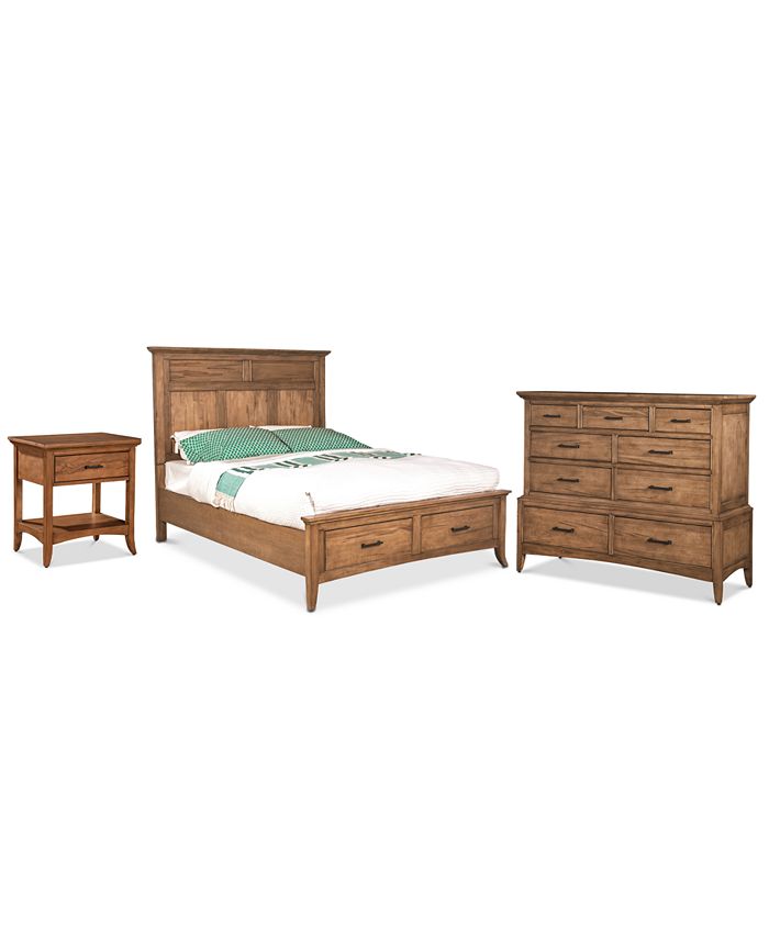 Furniture Lockeland Solid Wood Bedroom Furniture 3Pc. Set (King