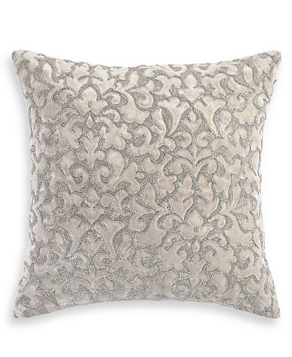 Hotel Collection Classic Flourish Floral Damask 18" x 18