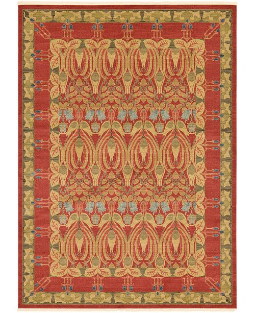 Bridgeport Home Orwyn Orw3 Red Tan 8 X 11 Area Rug Reviews Rugs Macy S