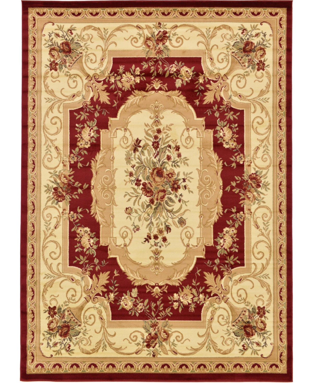 Bayshore Home Belvoir Blv3 8' x 11' 4in Area Rug - Red