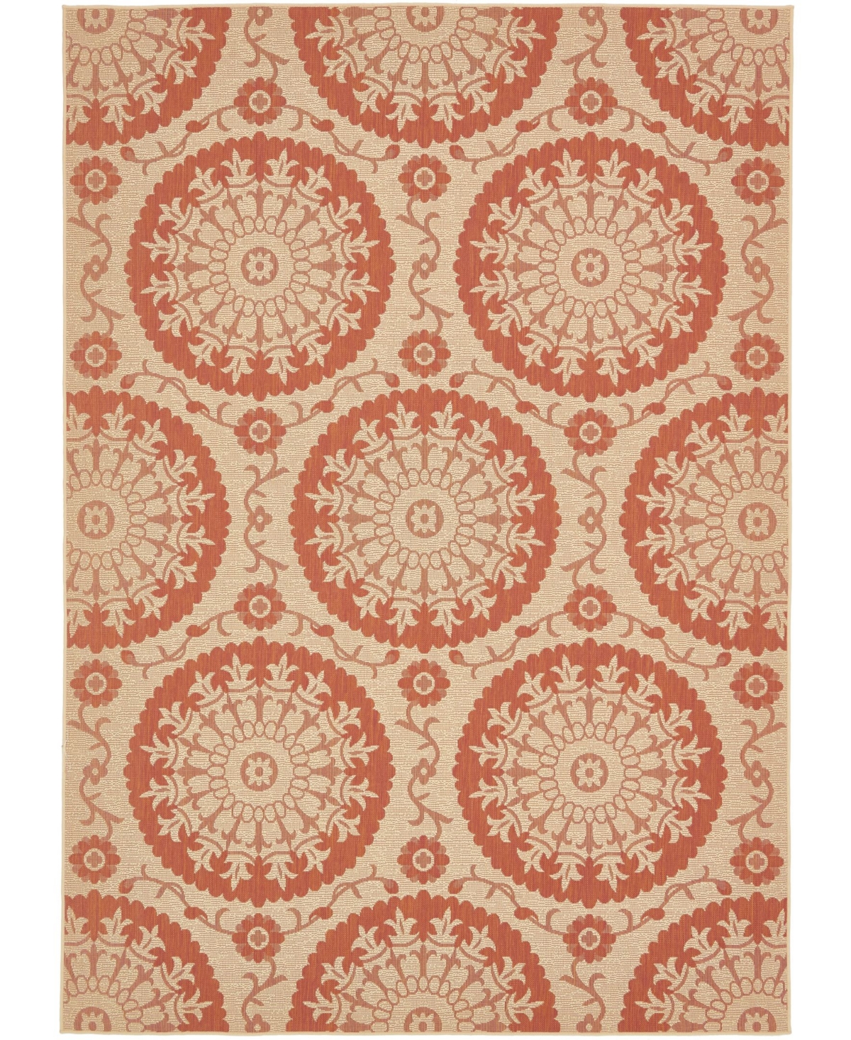 Bayshore Home Outdoor Pashio Pas5 8' x 11' 4in Area Rug - Terracotta