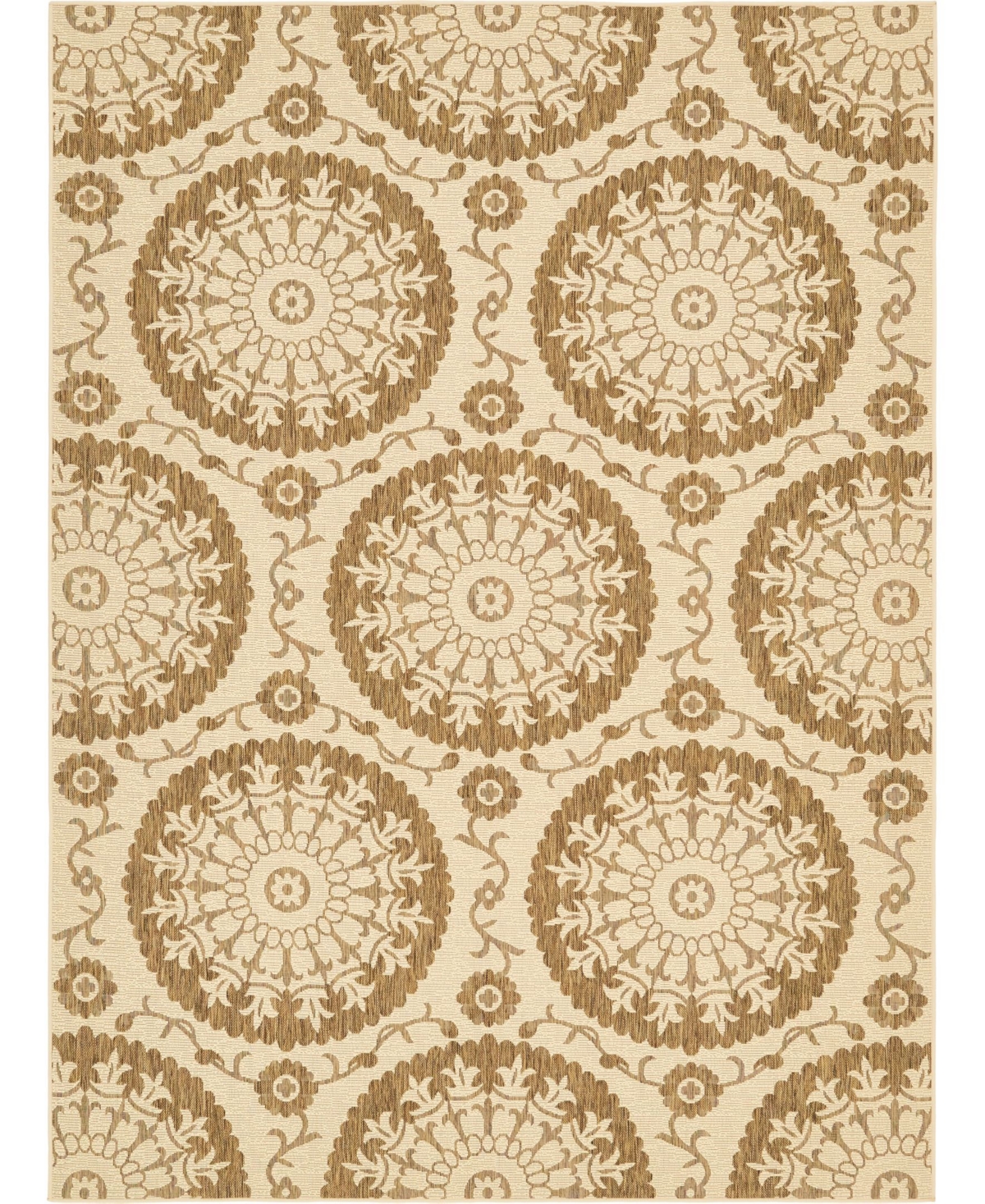 Bayshore Home Outdoor Pashio Pas5 8' x 11' 4in Area Rug - Brown