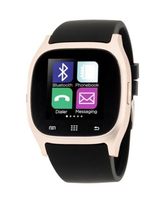 iTouch Smartwatch Rose Gold Case with Black Strap