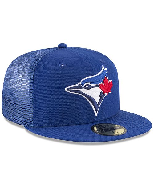 New Era Toronto Blue Jays On-Field Mesh Back 59FIFTY Fitted Cap ...