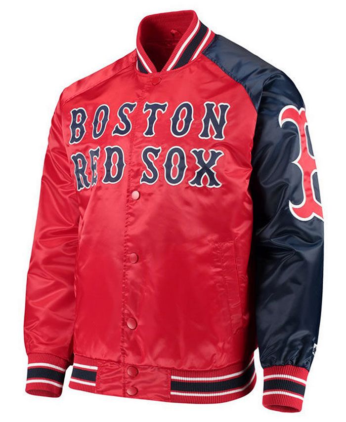 Starter Men's Boston Red Sox Dugout Starter Satin Jacket - Macy's