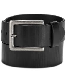 Men's Textured Leather Belt