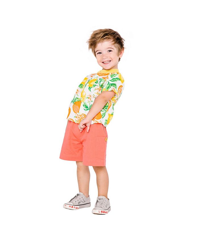 Masala Baby Boys Wilder Shirt Citrus Blossom - Macy's