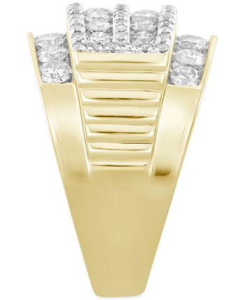 Men's Diamond Cluster Ring (3 ct. t.w.) in 10k Gold