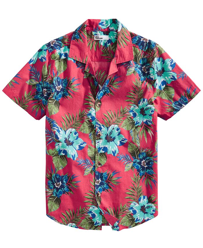 Epic Threads IT List Toddler Boys FloralPrint Cotton Shirt, Created for Macy's Macy's
