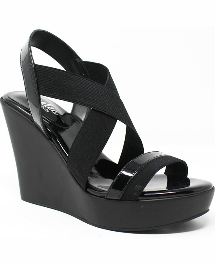 CHARLES by Charles David Pat Wedge Sandals Macy s