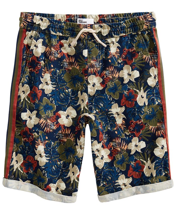 Epic Threads Big Boys Stretch Floral Twill Shorts, Created for Macy's ...