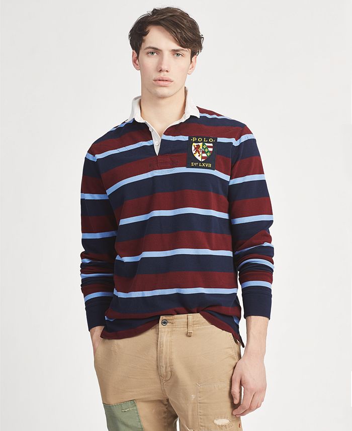 Polo Ralph Lauren Men's Classic Fit Stripe Rugby Polo - Macy's