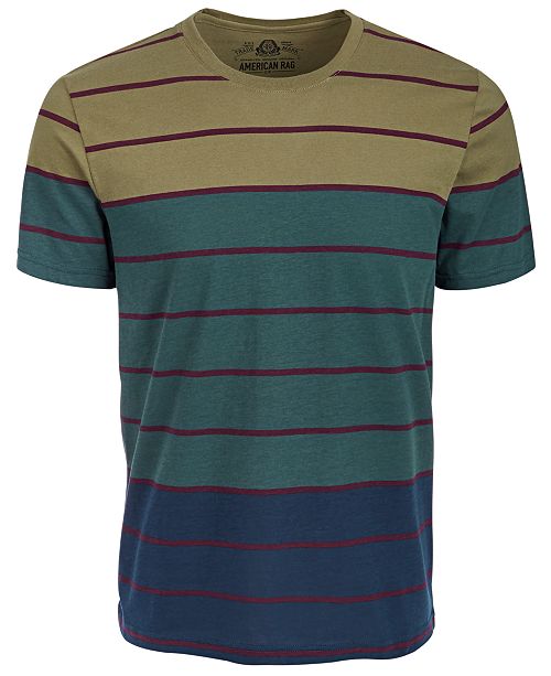 American Rag Men S Striped T Shirt Created For Macy S Reviews