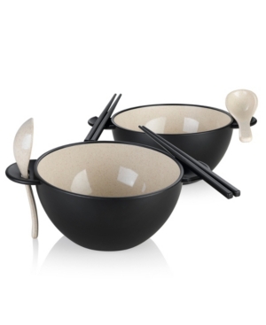 Ozeri Earth Ramen Bowl 6-Piece Set 100% Made from a Plant
