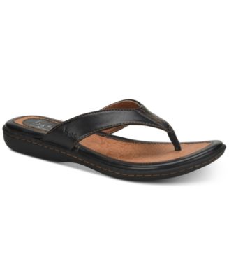 boc leather flip flops