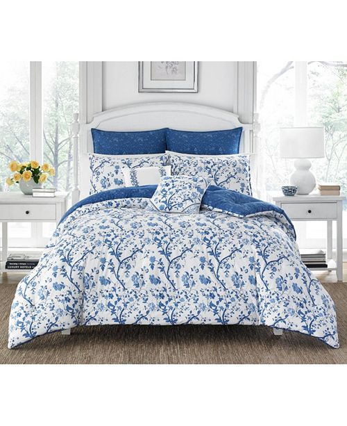 Laura Ashley Elise China Bedding Collection & Reviews Bedding Collections Bed & Bath Macy's