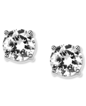 image of Givenchy Earrings, Round Crystal Stud