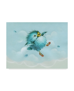 Trademark Global Peggy Harris 'over The Rainbow Bird' Canvas Art In Multi