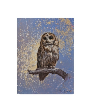 Trademark Global Michael Jackson 'owl Over Background' Canvas Art In Multi