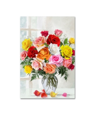 Trademark Global The Macneil Studio 'roses' Canvas Art In Multi